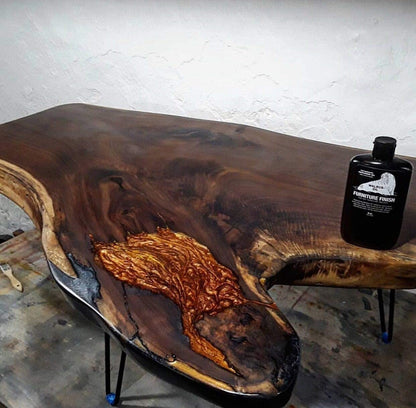 Walrus Oil - Furniture Finish Danish Oil. Tung Oil Based Wood Sealer. Naturally VOC-Free, Matte Finish, 8oz Bottle