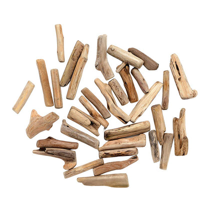 UUYYEO 20 Pcs Natural Driftwood Pieces Branch Slices Craft Sticks Beach Decor for for DIY A
