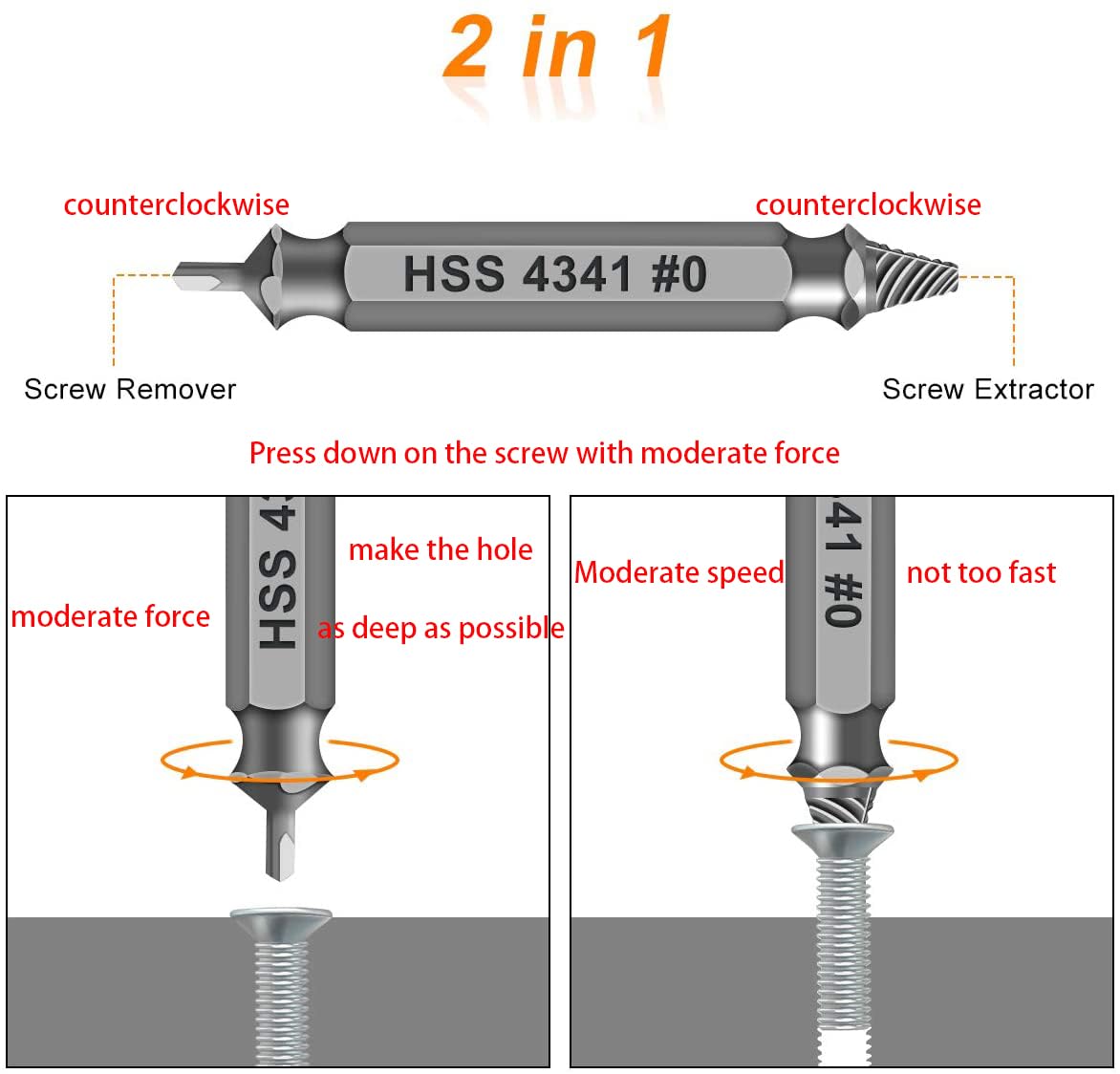 Gifts for Men, Damaged Screw Extractor Set -Valentines Day Gifts for Him Her Boyfriend Husband, Remover for Stripped Screws Nuts & Bolts Drill Bit - WoodArtSupply