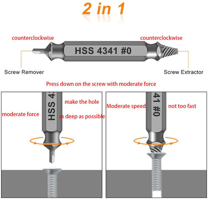 Gifts for Men, Damaged Screw Extractor Set -Valentines Day Gifts for Him Her Boyfriend Husband, Remover for Stripped Screws Nuts & Bolts Drill Bit - WoodArtSupply