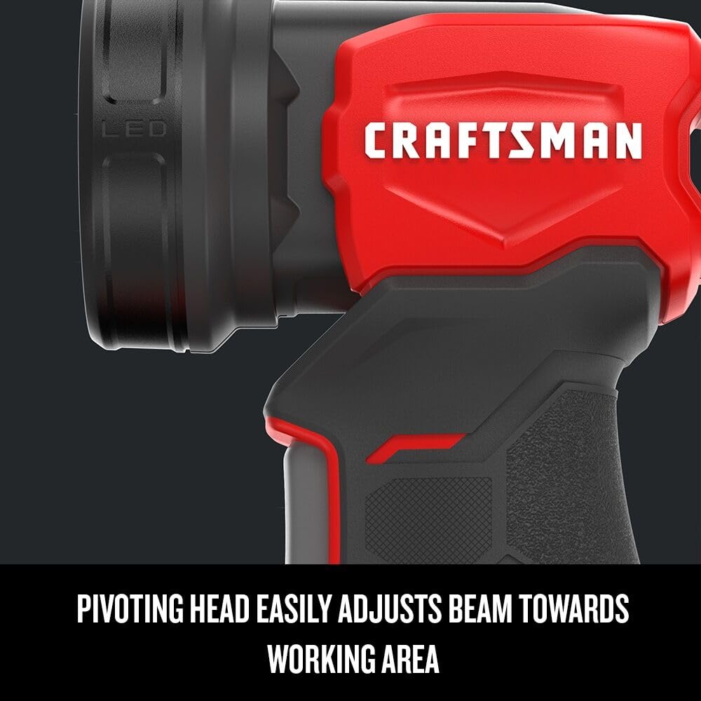 CRAFTSMAN V20 LED Work Light, Cordless Handheld, 140 Lumens, Bare Tool Only (CMCL020B) Craftsman