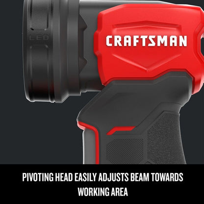 CRAFTSMAN V20 LED Work Light, Cordless Handheld, 140 Lumens, Bare Tool Only (CMCL020B) - WoodArtSupply