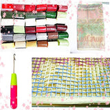 DIY Latch Hook Kits Cabin Throw Carpet Embroidery Cover Rug Pattern Color Printed Canvas 52x38cm, Crochet Needlework Crafts for Kids and Adults DL-YTG