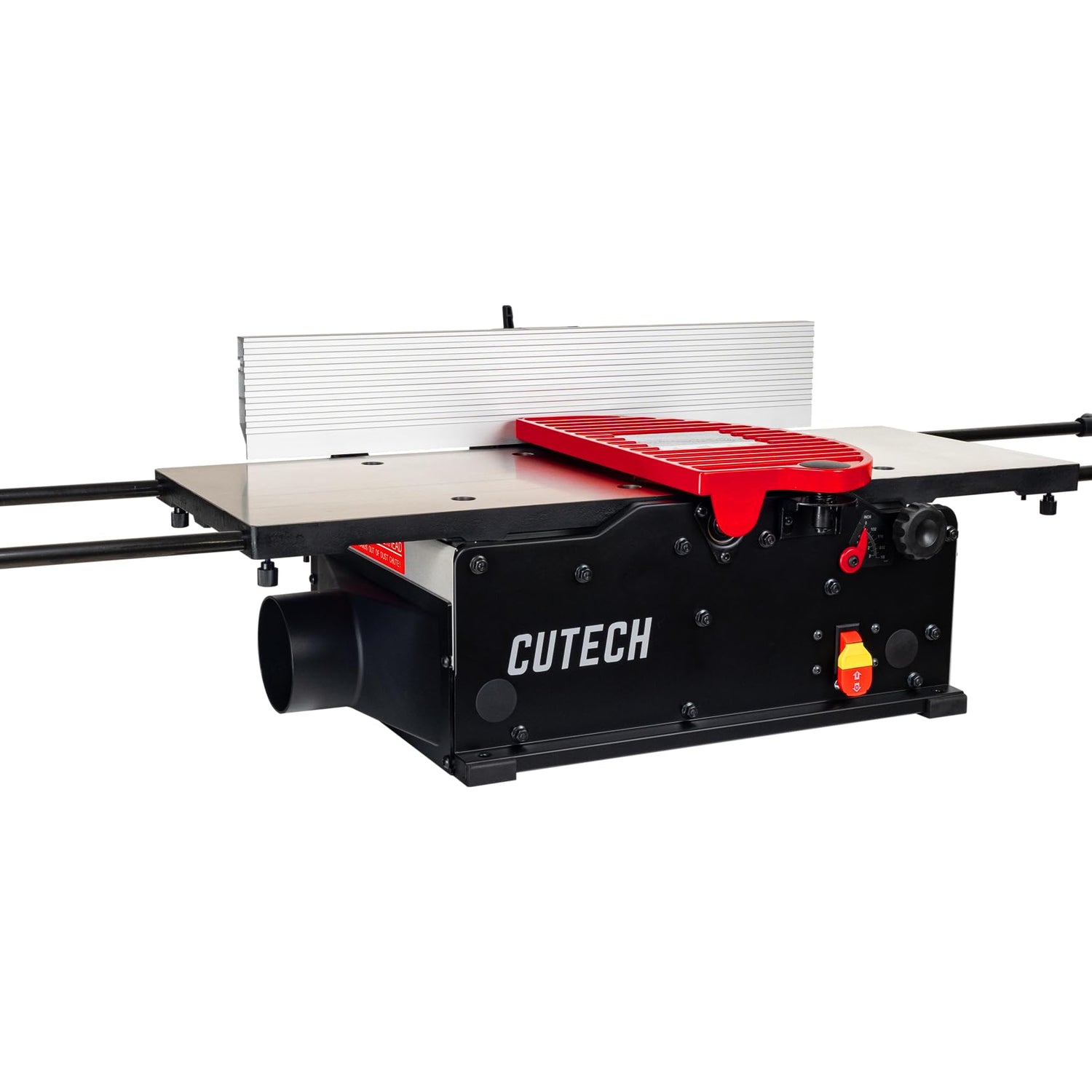 Cutech 401120HI 12-Inch Spiral Cutterhead Benchtop Jointer with Cast Iron Tables, 24 Tungsten Carbide Inserts, Extra Long 24" Fence, Additional Fence CUTECH