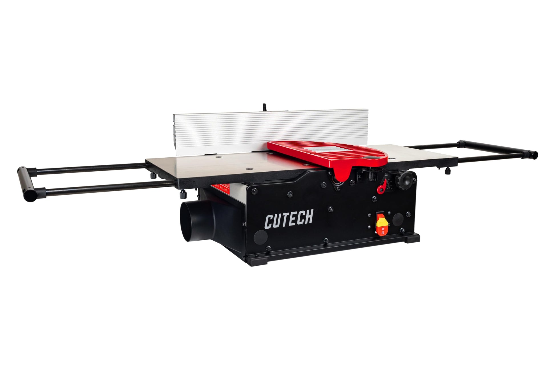 Cutech 401120HI 12-Inch Spiral Cutterhead Benchtop Jointer with Cast Iron Tables, 24 Tungsten Carbide Inserts, Extra Long 24" Fence, Additional Fence - WoodArtSupply