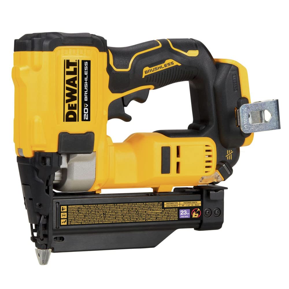 DEWALT ATOMIC Compact Series™ 20V MAX* Brushless Cordless 23 Ga. Pin Nailer (Tool Only) (DCN623B) DEWALT