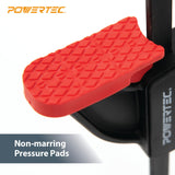 POWERTEC 2 PK Tracksaw Track Guide Rail Clamp, 8-3/4 Inch Quick Release Clamps for Circular Saw Guide Rail System, Woodworking, 71423V POWERTEC