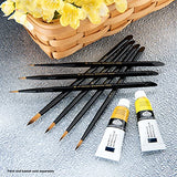 Majestic Royal and Langnickel Short Handle Paint Brush Set, Round, 7-Piece Majestic