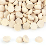 200 Pcs Half Wood Balls, Unfinished Round Split Wood Balls for Paint DIY Craft Kids Arts Toy Home Party Decoration (20mm) Tenalleys