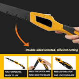 MEPEREZ professional Pruning saw, 20 inches folding portable wood cutting handsaw, adjustable foldable ourdoor survival hand saw, Japanese straight MEPEREZ