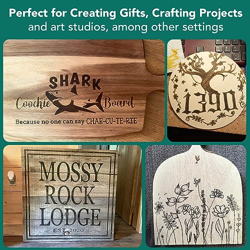 FUMILE 4.23 OZ Wood Burning Paste, Wood Burning Paste for Wood, Canvas, Denim Fabric, Leather & More, Stable Heat Activated Paste. FUMILE