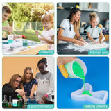 8 pcs Silicone Measuring Cups Kits, Silicone Measuring Cup, 100ml Non-Stick Mixing Cups,Precise Scale,Durable Easy Clean for Epoxy Resin, Stain Sjubaopen