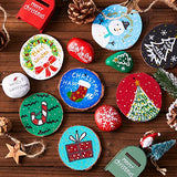 Wood Slices Kit, Shuttle Art 35 PCS Unfinished Natural Wood Slices with Pre-Drilled Hole, Acrylic Paint, Permanent Markers, Jute Twine, DIY Craft for Shuttle Art