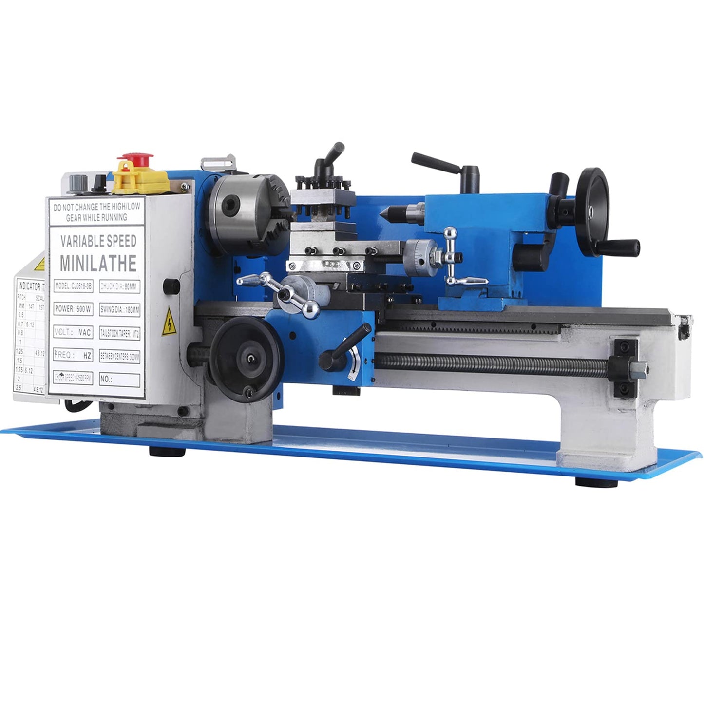 BestEquip Metal Lathe 7" x 14",Mini Metal Lathe 0-2500 RPM Variable Speed,Mini Lathe with 4" 3-jaw Chuck,Bench Top Metal Lathe, Benchtop Lathe, for