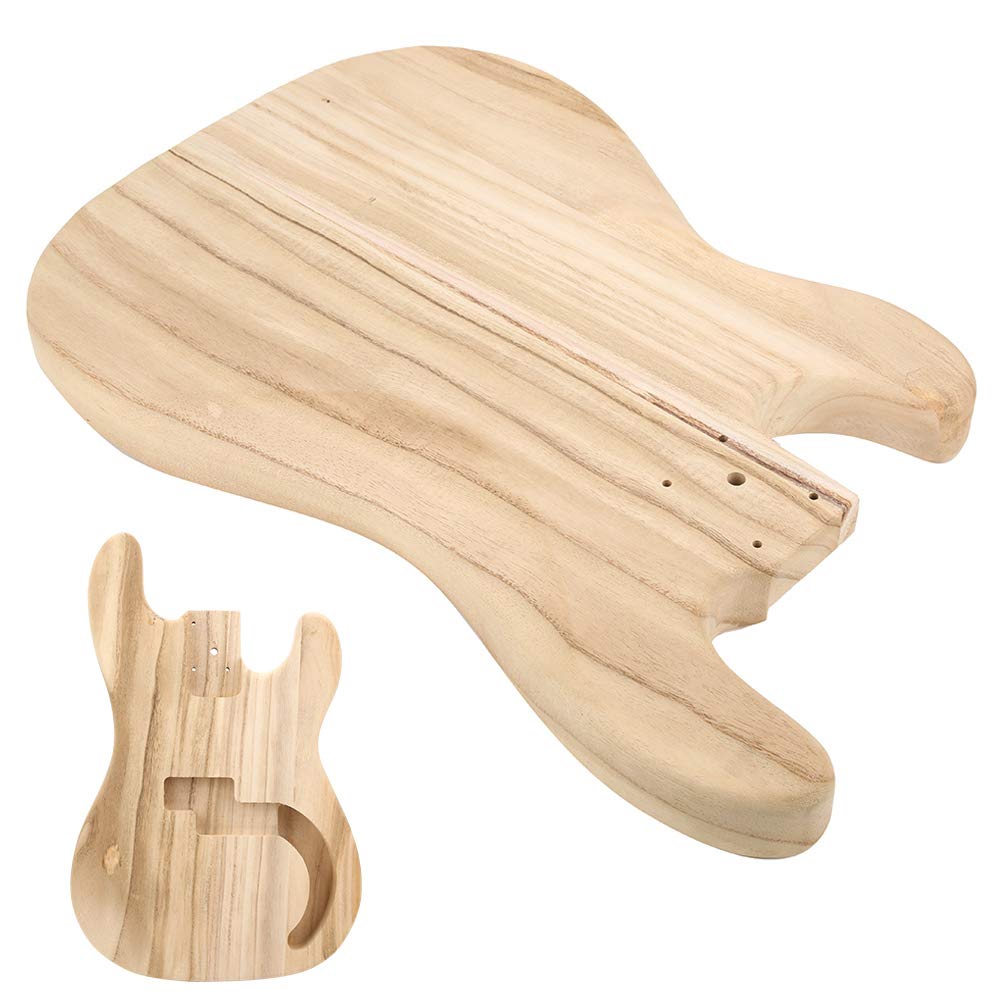 Natudeco Maple Guitar Body, PB Style Pre‑drilled Bass Body DIY Electric Guitar Parts Accessories for DIY Craft Lovers Natudeco