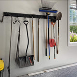 Ultrawall 13 PCS Tool Storage Rack, 64 Inches Adjustable Garage Organization Wall Mounted Storage System with 9 Hooks, Heavy Duty Steel Garden Tool Ultrawall