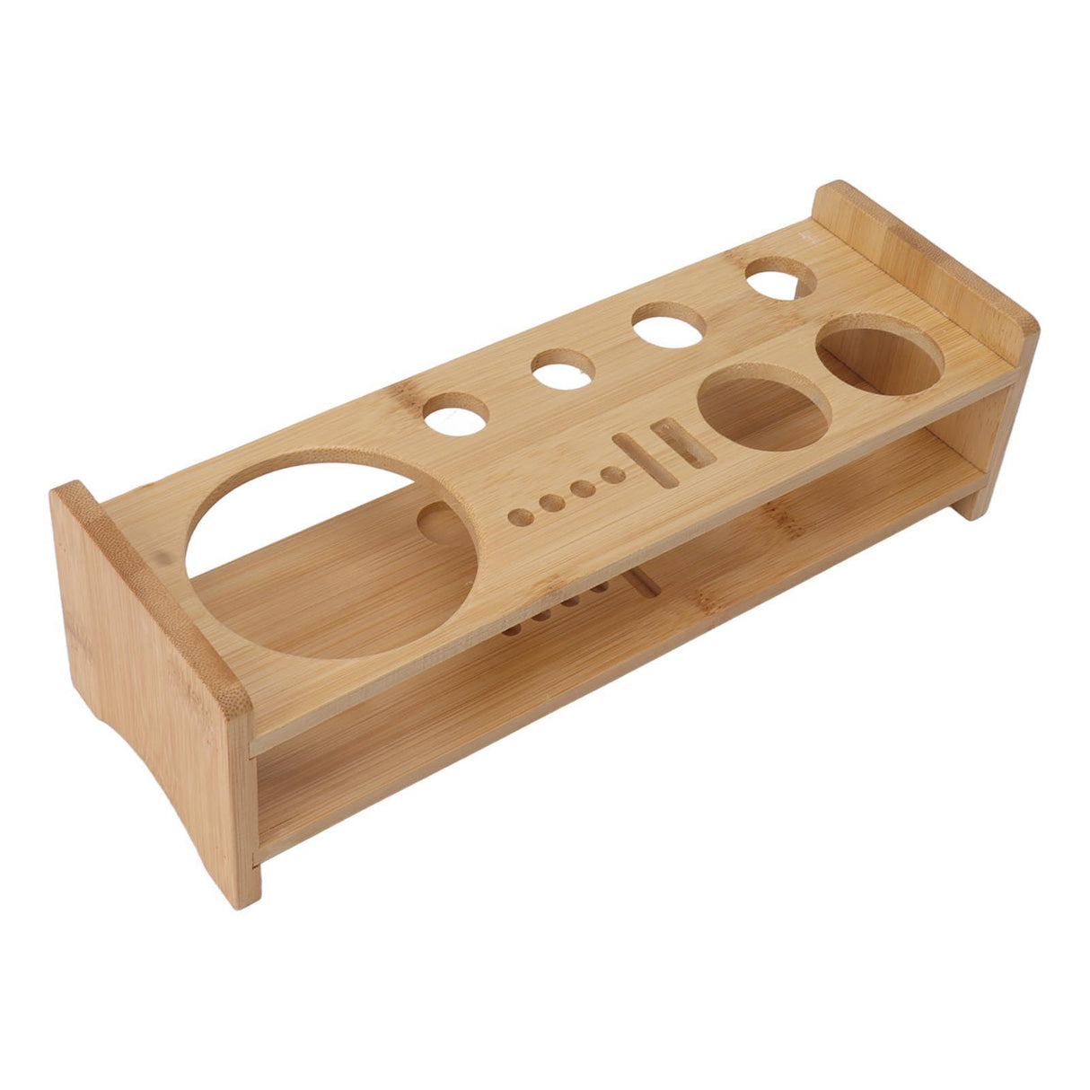 Bartender Kit Stand,Cocktail Shaker Set Wooden Stand Multipurpose Bartending Tool Holder Wood Bartending Tool Storage Holder for Bar Home HERCHR