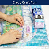 LAPATAIN Latch Hook Kits DIY Crochet Yarn Kits,Unicorn Carpet Embroidery Hook Rug Kit Needlework Sets Cushion for Kids or Adults Home Decor 20x15inch LAPATAIN