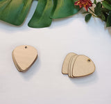 30pcs of Guitar Pick Shape Natural Wood Earrings Blanks,DIY Unfinished Laser Cut Natural Wood Earrings,Blank Wood Jewelry Accessories (1.5'') Yuxuanish