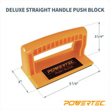 POWERTEC 71551 Safety Kit - Featherboard, Push Block and Push Stick, 3PK POWERTEC