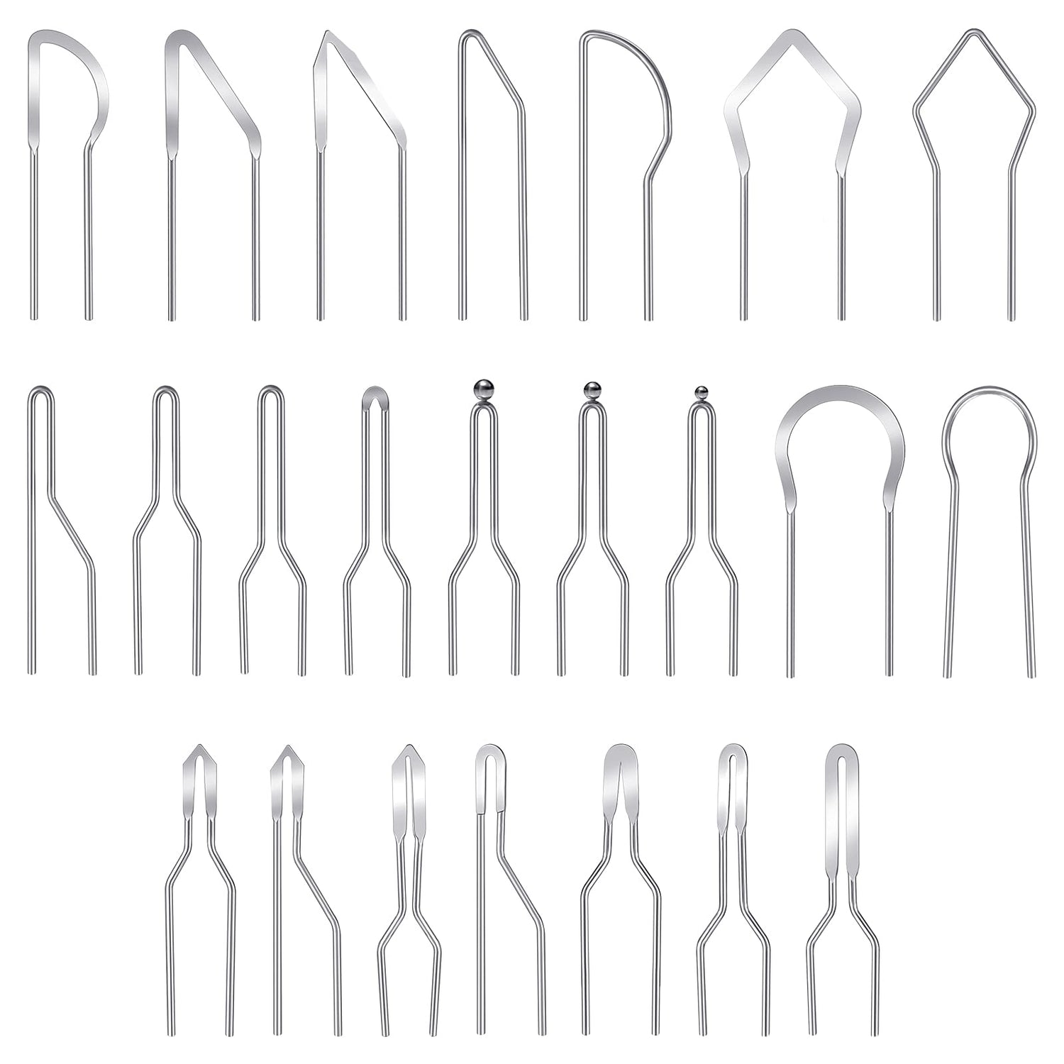 23 Pieces Pyrography Tips Replacement Wood Burning Tips Pyrography Wire Pen Nibs Wood Burning Wire Nibs for High Impedance Pyrography Machine Outus