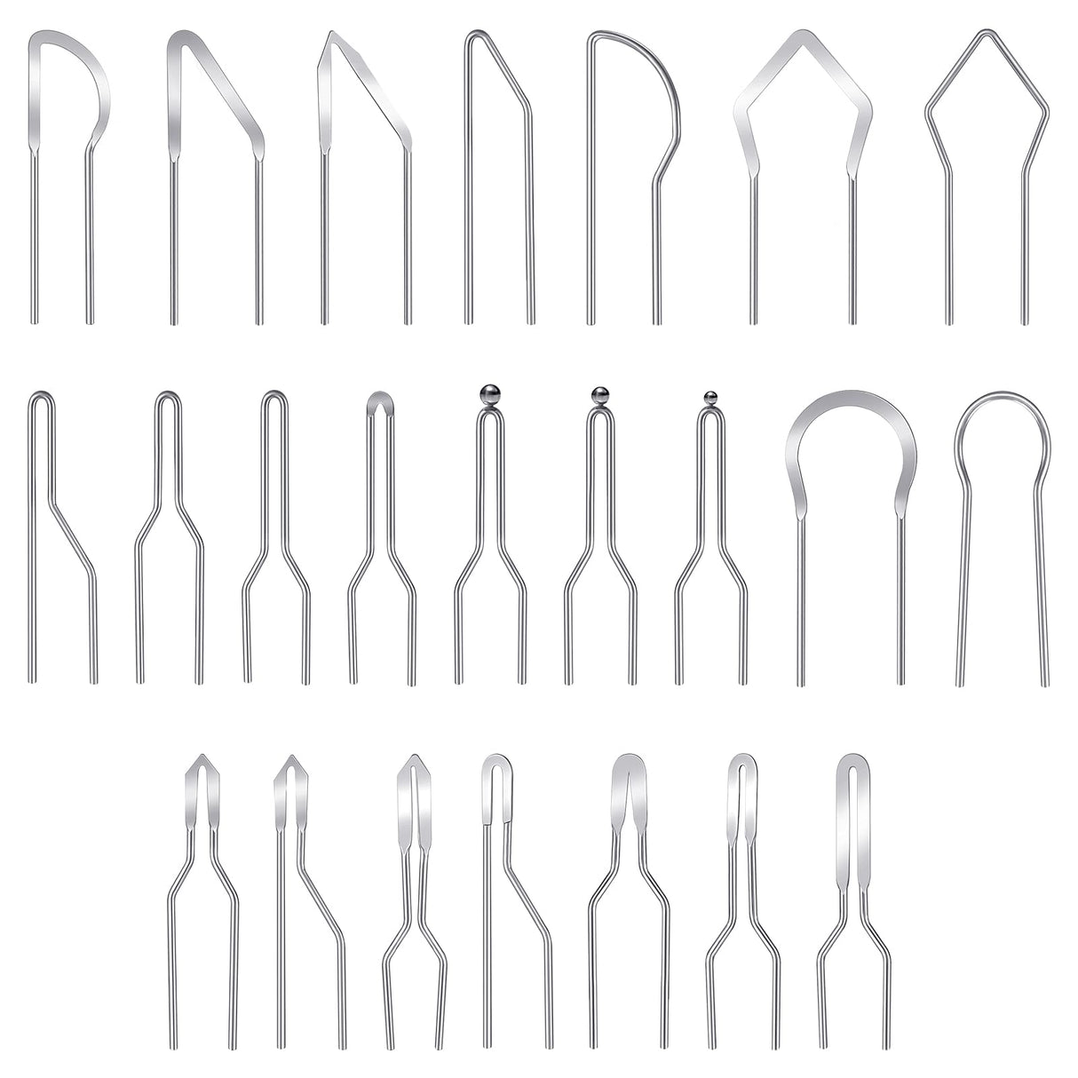 23 Pieces Pyrography Tips Replacement Wood Burning Tips Pyrography Wire Pen Nibs Wood Burning Wire Nibs for High Impedance Pyrography Machine Outus