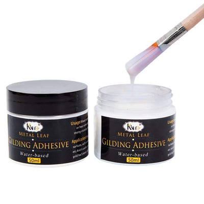 Gilding Adhesive, 100ml Epoxy Resin Gold Leaf Adhesive for Professional Craft Use, Water Based Gold Leaf Paint for Craft Art Use, Pasting Foil