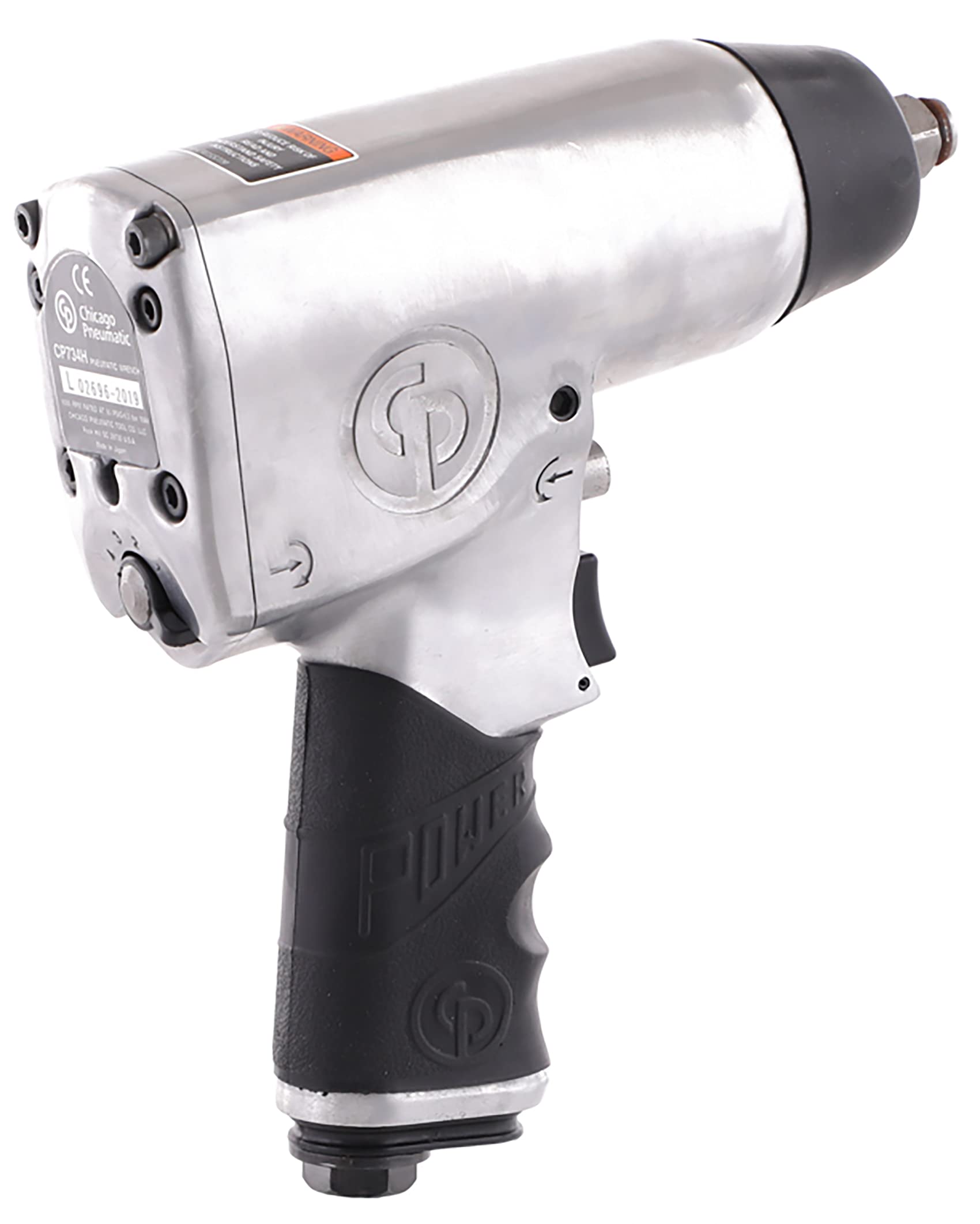 Chicago Pneumatic CP734H Air Impact Wrench (1/2 Inch), Air Impact Gun Industrial Repair & Assembly Tool, Pistol Handle, Pin Clutch, Max Torque Output - WoodArtSupply