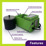 WireJewelry Single Barrel Rock Tumbler with 3 Pound Capacity Drum WireJewelry