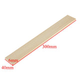 misppro 10 Pieces Blank Natural Pine Wood Rectangle Boards Panels Wooden Pieces for Art Crafts - 30cm misppro