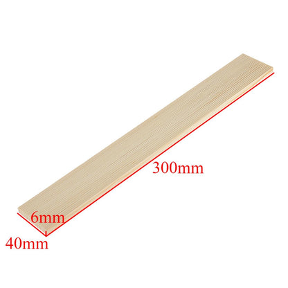 misppro 10 Pieces Blank Natural Pine Wood Rectangle Boards Panels Wooden Pieces for Art Crafts - 30cm