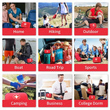 Home-Car-First-Aid-Kit-Camping-Essentials - 263pcs Waterproof Zippers is Ideal for Travel, Office, Boat, Sports, Businesses, Hiking, Emergency Pumier