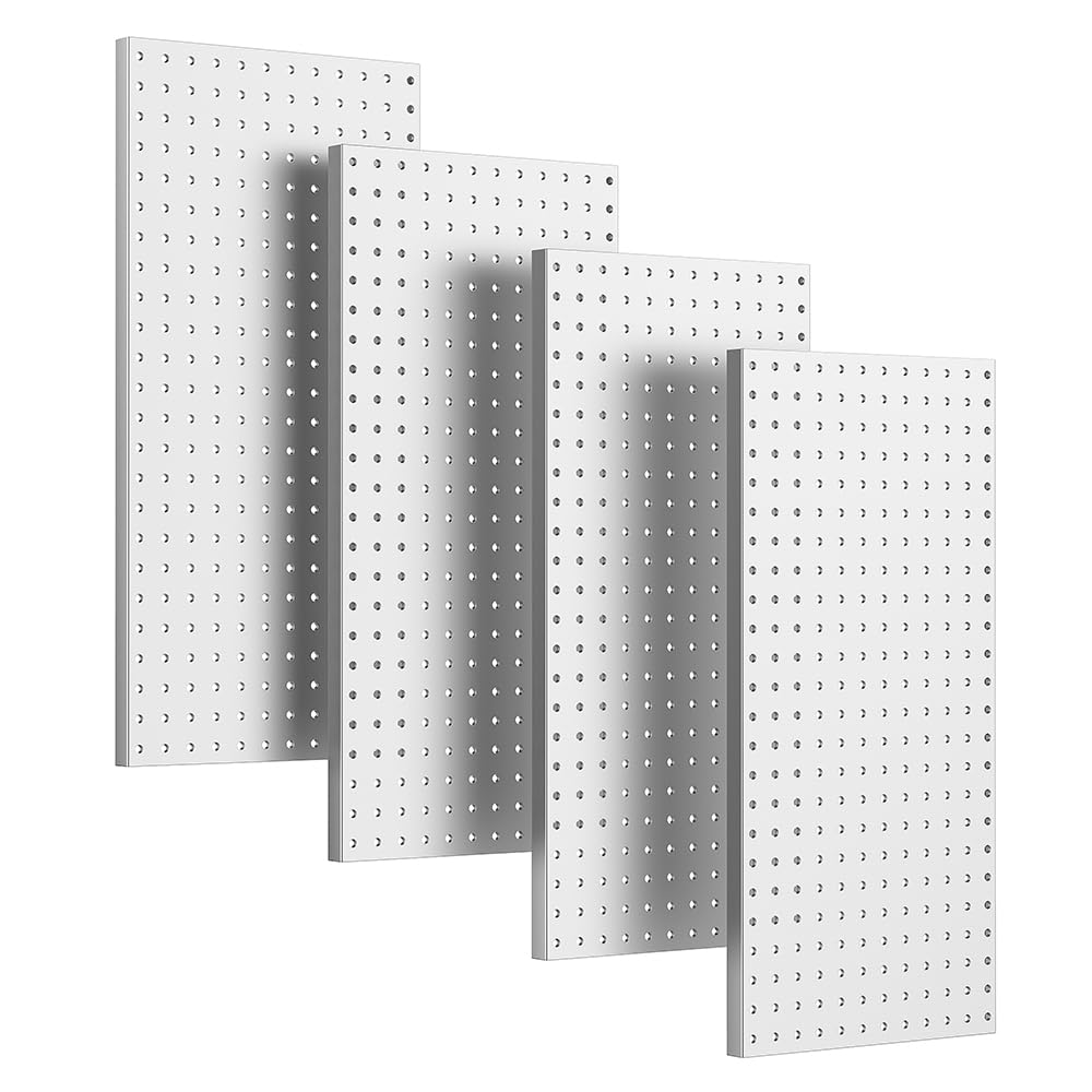 Ultrawall 4 Pcs Metal Pegboard Wall Panels, Peg Boards for Garage Tool Storage - WoodArtSupply