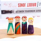 Ciieeo 10pcs DIY Plain Blank Wooden Peg Dolls Unfinished Wooden Peg Dolls Decorative Peg Doll for DIY Arts and Crafts Ciieeo