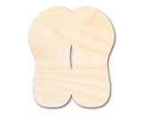 Unfinished Wood Flip Flop Sandals | Summer | Beach | Craft Cutout | up to 36" DIY 6" / 1/4" 24 Hour Crafts