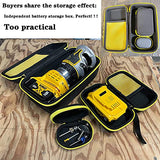 3 Pcs Hard Case,Case for DEWALT 20V Max XR Cordless Router, Brushless(DCW600B),Portable Carrying Storage Bag for Router Bits, Case Only AIKANG