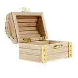 3.5” Unfinished Wood Treasure Chest by Make Market - Ready-to-Decorate Wood Box for Trinkets, Coins, Valuables - Bulk 12 Pack Make Market