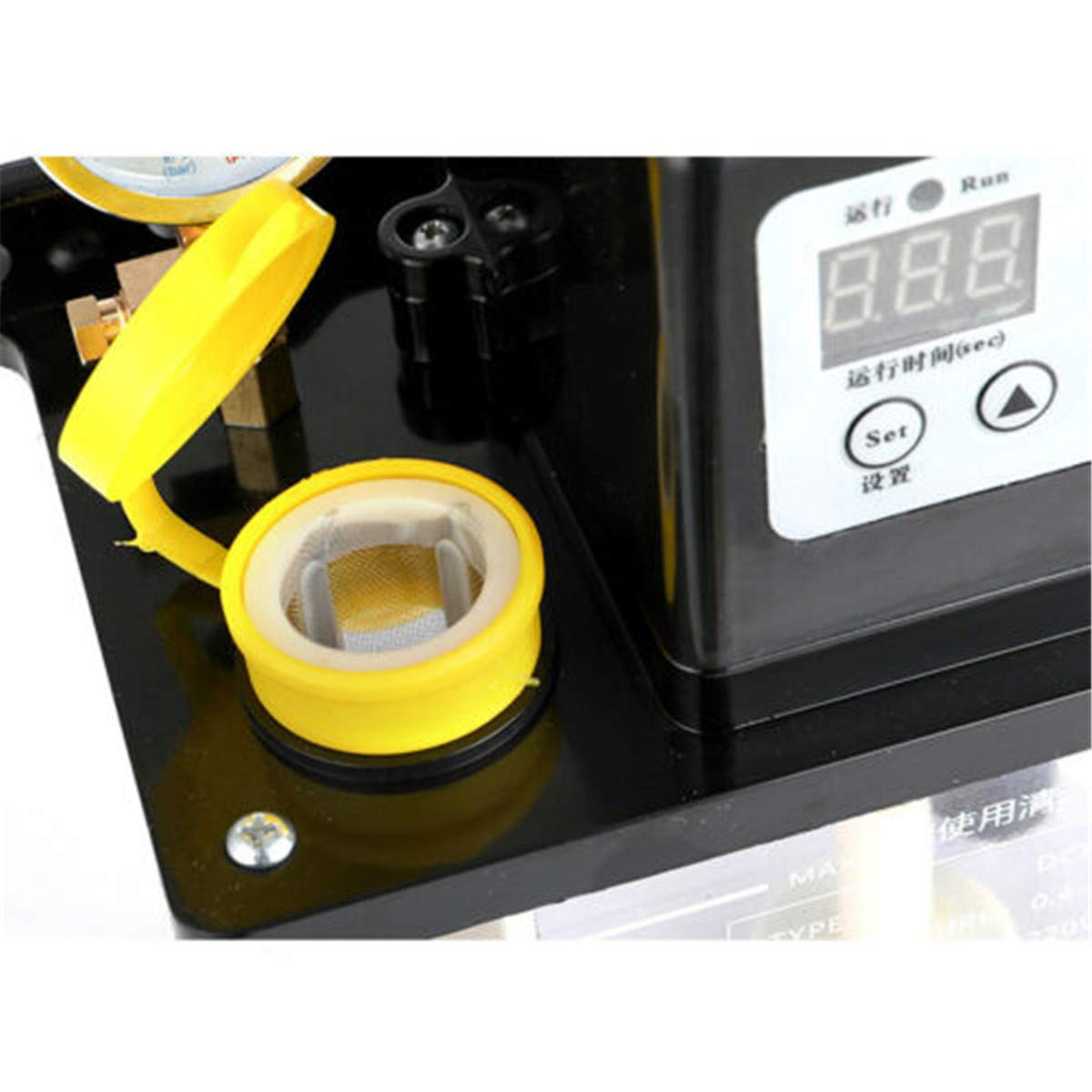 110V 2L Dual Digital Display Automatic Electric Lubrication Pump Oiler NC Pump CNC Engraving Router Machine Oil Pump ele ELEOPTION