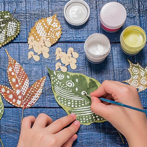 NOLITOY Decor 50pcs 30mm Wooden Shape Cutouts Wood Water Drop Shape Discs Slices Unfinished Wood Pieces Embellishment DIY Crafts Hanging Ornaments NOLITOY