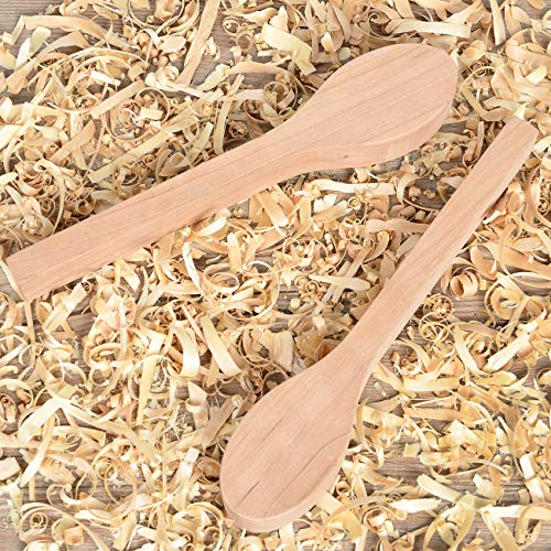 2Pcs Cherry Wood Carving Spoon Blank Unfinished Wooden Craft Whittling Kit for Whittler Starter Kids - WoodArtSupply