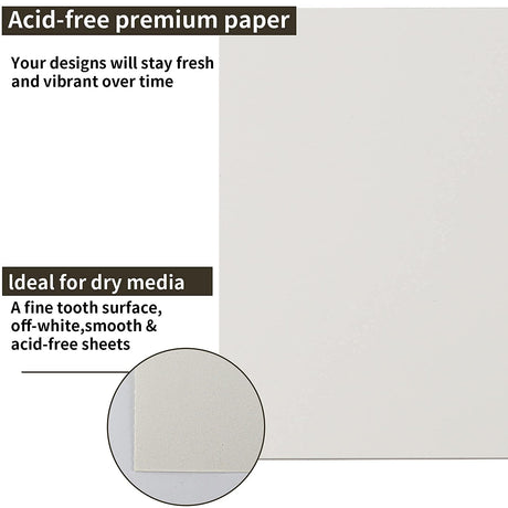 9 x 12 inches Sketch Book, Top Spiral Bound Sketch Pad, 1 Pack 100-Sheets (68lb/100gsm), Acid Free Art Sketchbook Artistic Drawing Painting Writing Fuxi