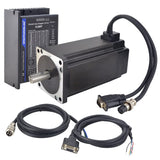 STEPPERONLINE Closed Loop Stepper Motor 1 Axis CNC KIT 12.0 Nm/1699.34oz.in Nema 34 Motor & 4.1-8.2A 24-80VDC Closed Loop Stepper Driver CL86T V4.1 STEPPERONLINE