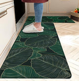 Kitchen Mats for Floor Cushioned Anti Fatigue Mats for Kitchen Floor Green Kitchen Floor Mat Memory Foam Boho Kitchen Rugs Luxury Kitchen Runner chiinvent