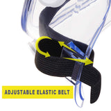 YunTuo 2 pack Safety Goggles, Adjustable,Lightweight Anti-Fog Protective Safety Glasses, Eye Protection, White YunTuo