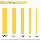 DOAY 5 Rolls Pinstripe Tape - Masking Tape 1/16", 1/8", 1/4", 1/2", 3/4" - Thin Painters Masking Automotive Tape for DIY, Car, Auto, Paint, Art, DOAY