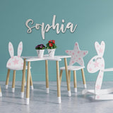 Wooden Letter H Unfinished 4 Inch Blank, Wood Alphabet Letter for Wall Decoration Paintable, Unpainted Monogram Cutout NEXTCraft