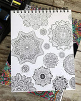 Mandalas II Adult Coloring Book - Features 50 Original Hand Drawn Designs Printed on Artist Quality Paper, Hardback Covers, Spiral Binding, ColorIt