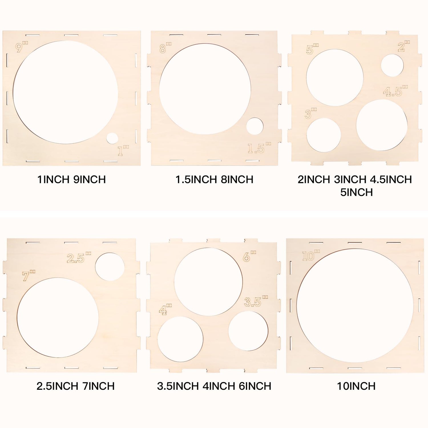 Auihiay 14 Holes Wood Balloon Sizer Box, Collapsible Balloon Measurement Tool with Instructions and Balloon Glue Points, for Balloon Columns, Balloon Auihiay