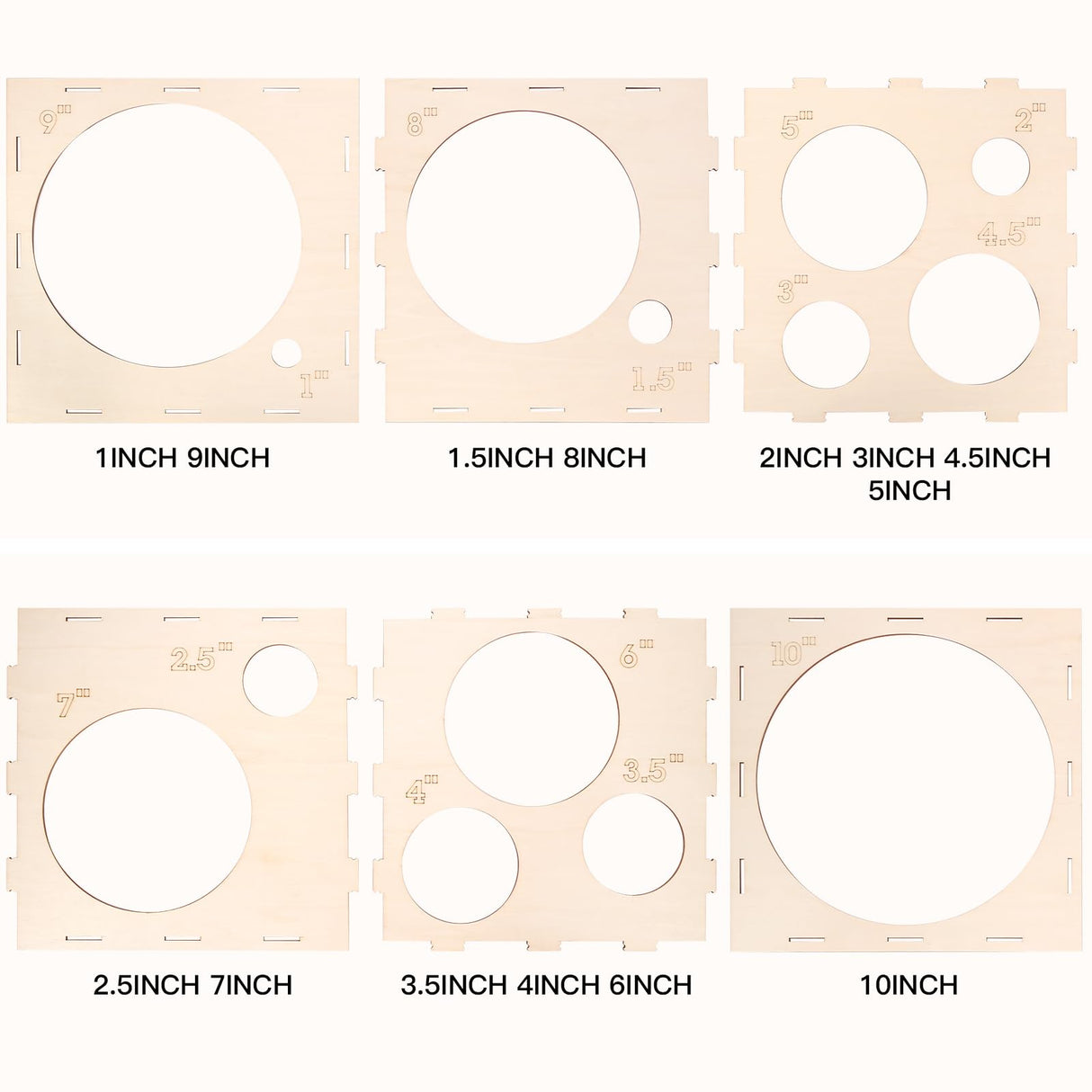 Auihiay 14 Holes Wood Balloon Sizer Box, Collapsible Balloon Measurement Tool with Instructions and Balloon Glue Points, for Balloon Columns, Balloon Auihiay