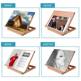 Tabletop Easel A3 Painting Easel with Smooth Surface, Adjustable Angle Art Easel for Artists, Children, Beginners & Student Miratuso